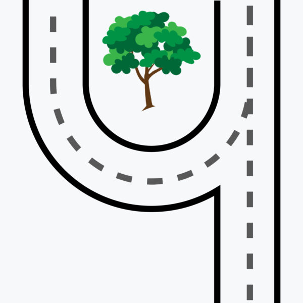 Half Circle Driveway Example